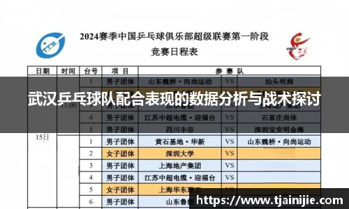 武汉乒乓球队配合表现的数据分析与战术探讨